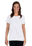 Ladies Heavy Cotton Short Sleeve T-Shirt with Tear Away Label