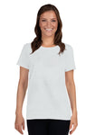 Ladies Heavy Cotton Short Sleeve T-Shirt with Tear Away Label