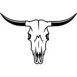 Bull Horns Reflective Iron-On
